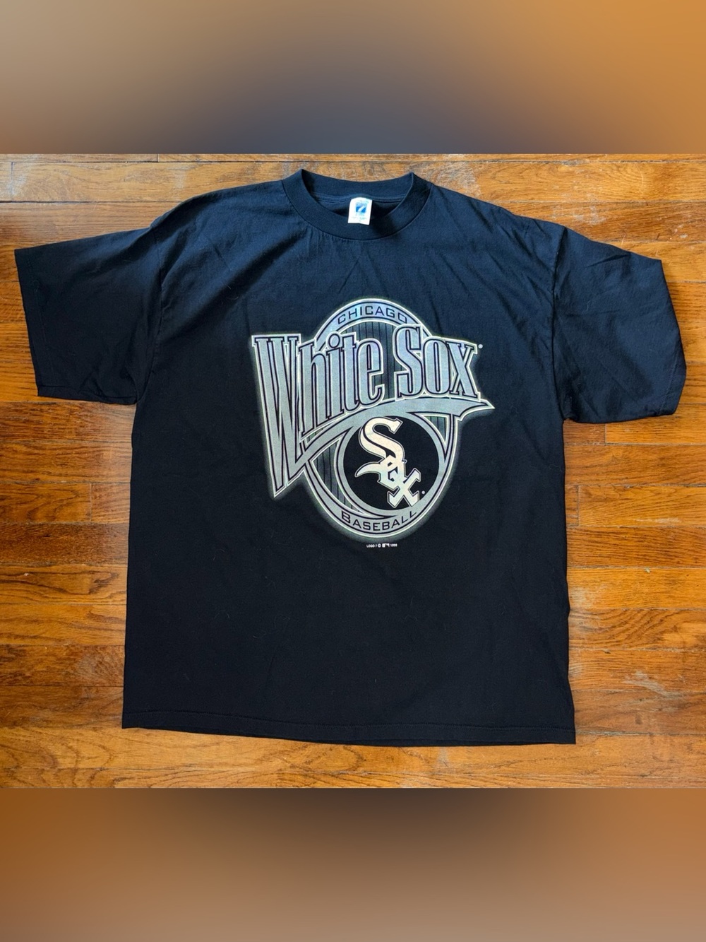 Vintage 90s Logo 7 Chicago White Sox Shirt Size XXL